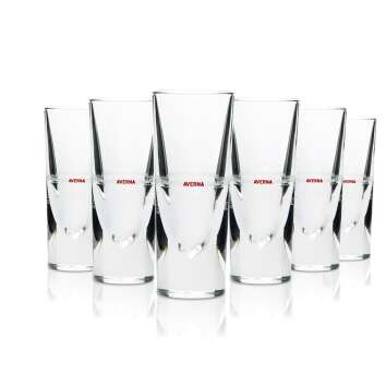 6x Averna Lik&ouml;r Glas Rock Glass