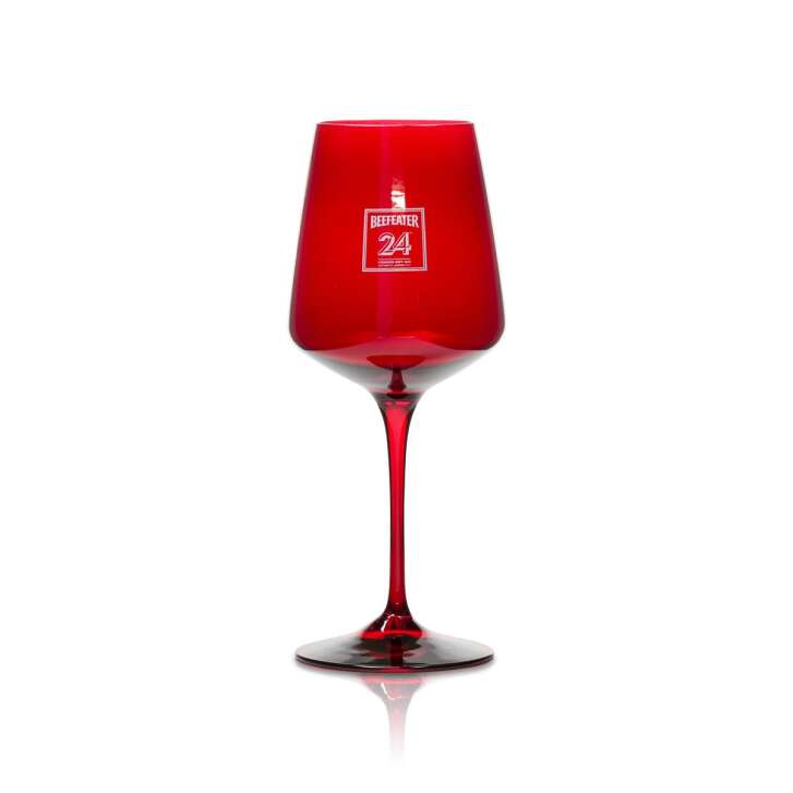 1x Beefeater Gin Glas Weinglas rot 24