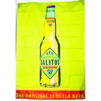 1x Salitos Bier Fahne Banner mit Flasche neon grün...