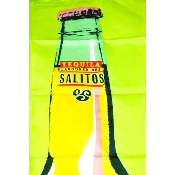 1x Salitos Bier Fahne Banner mit Flasche neon grün 95 x 140 cm
