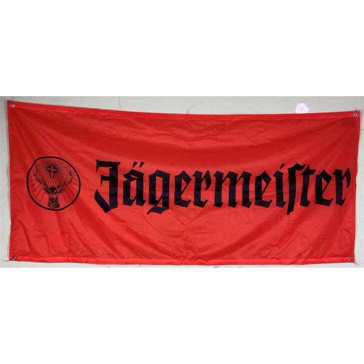 1x Jägermeister Likör Fahne orange 180 x 80