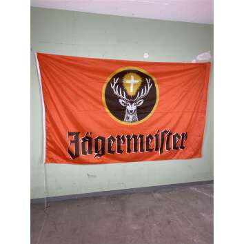 1x Jägermeister Likör Fahne orange mit Hirsch 240 x 120