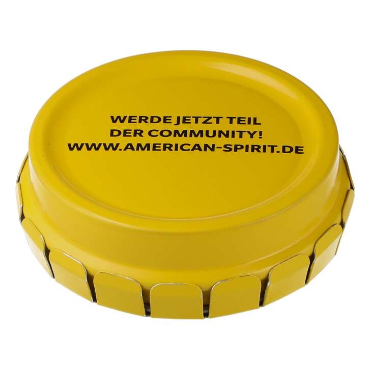 American Spirit Zigaretten Aschenbecher Strandascher Blechdose Mini Rot