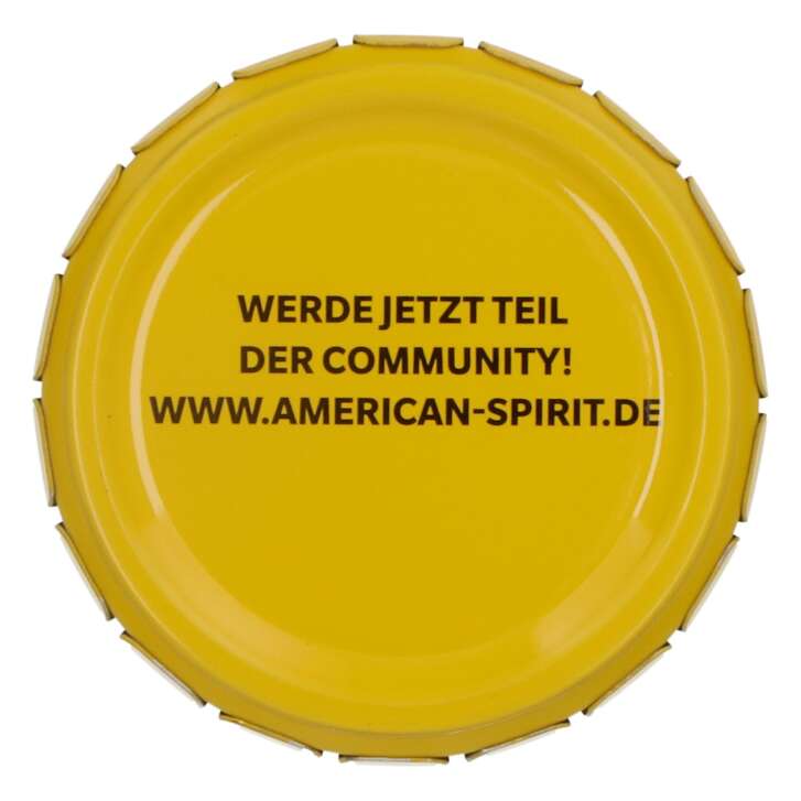 American Spirit Zigaretten Aschenbecher Strandascher Blechdose Mini Rot