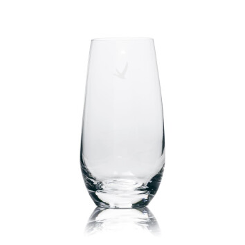 6x Grey Goose Vodka Glas Longdrink runder Boden