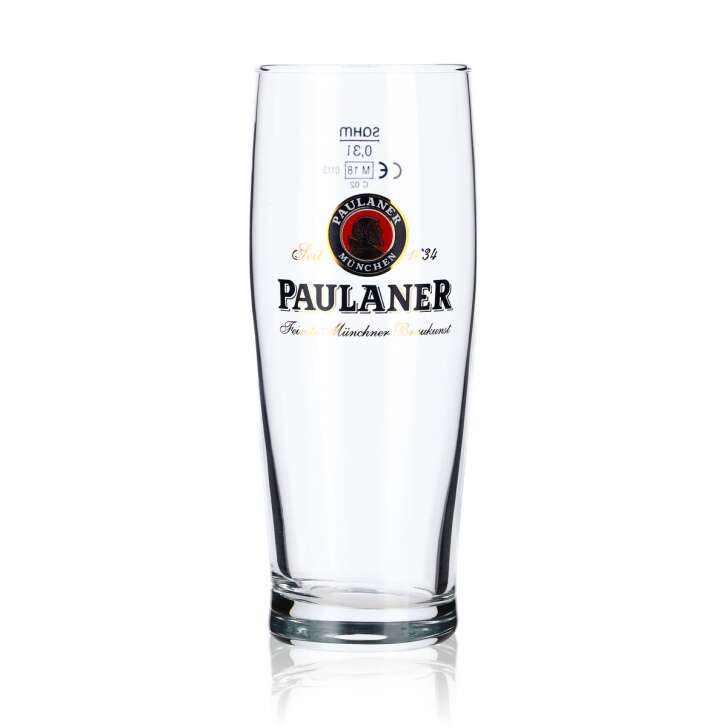 6x Paulaner Glas Willibecher 0,3l Gläser Bierglas Biergläser Becher Sahm Gloria