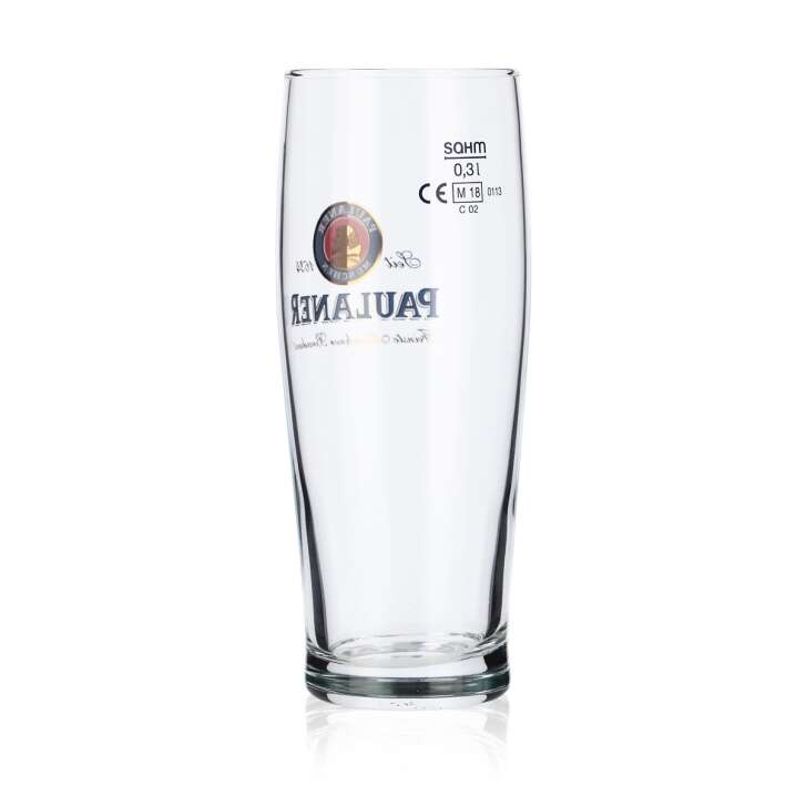6x Paulaner Glas Willibecher 0,3l Gläser Bierglas Biergläser Becher Sahm Gloria