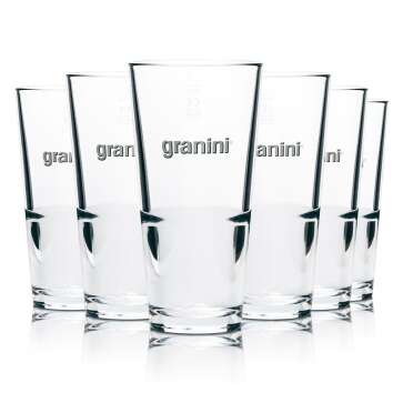 6x Granini Glas 376 ml Longdrink Saft Wasser Cocktail...