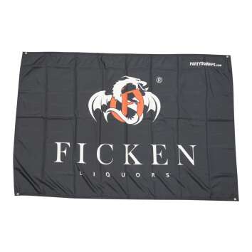 Ficken Likör Fahne Banner 150x100cm Flagge Deko...
