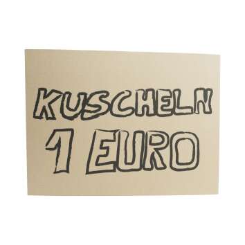 Ficken Lik&ouml;r Papp Schild Kuscheln 1&euro; Festival...