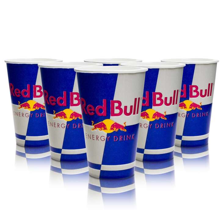 100x Red Bull Energy Becher Einweg Papp 0,2l