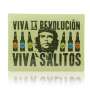 1x Salitos Bier Blechschild Viva La Revolution hellgrün 40 x 30