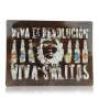 1x Salitos Bier Blechschild Viva La Revolution braun mit bunt 40 x 30