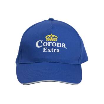 1x Corona Bier Schildm&uuml;tze blau Stoff