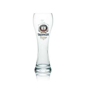 6x Erdinger Bier Glas 0,5l Weizen 130 Jahre Jubil&auml;um