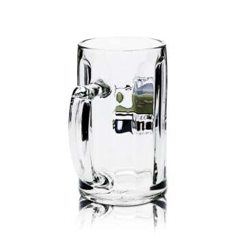 6x Kloster Andechs Bier Glas 0,3l Glückauf Krug