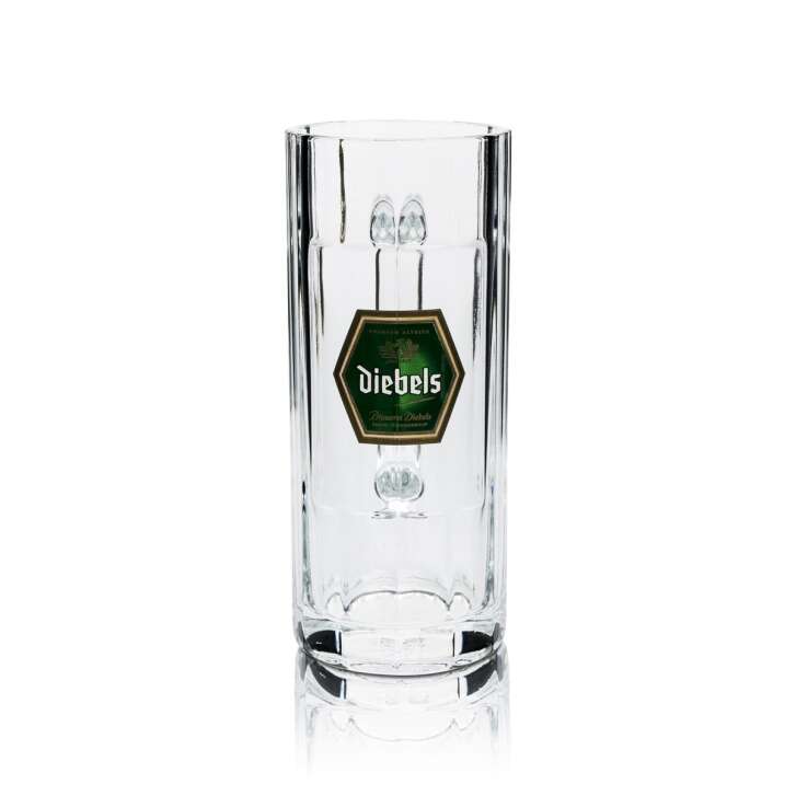 6x Diebels Bier Glas 0,3l Krug Sahm Neu Pils Gläser Export Krüge Henkel Helles 