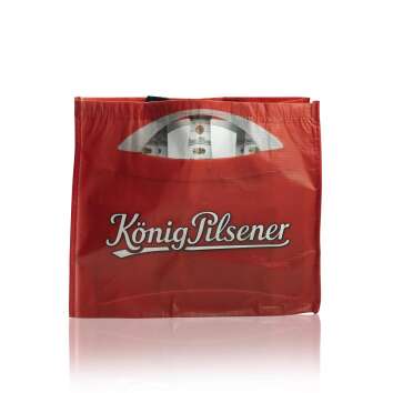 1x König Pilsner Bier Shopper Tasche rot Einkaufstüte 45x40
