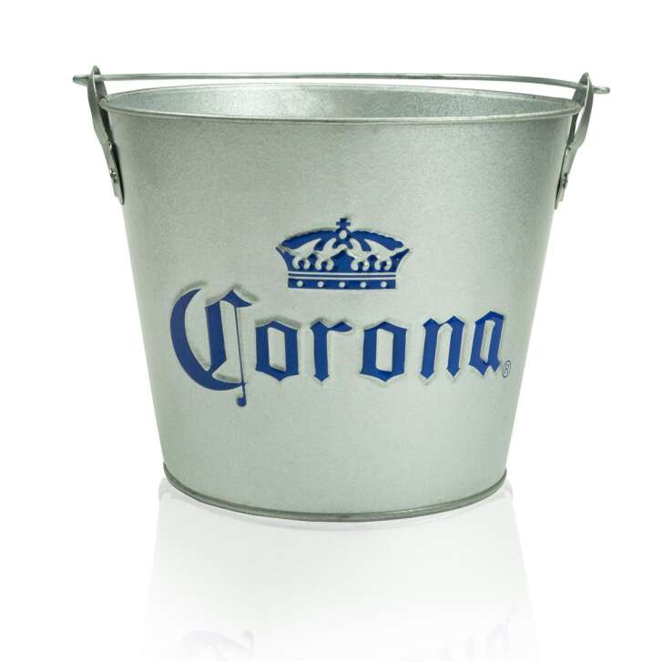 Corona Bier Eimer 5l Metall Kühler Flaschen Eiswürfel Behälter Beach Box Bar