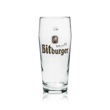 12x Bitburger Bier Glas 0,5l Willibecher