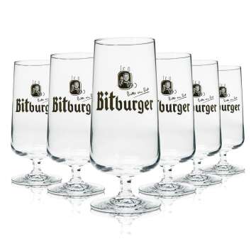 12x Bitburger Bier Glas 0,3l Pokal Rastal