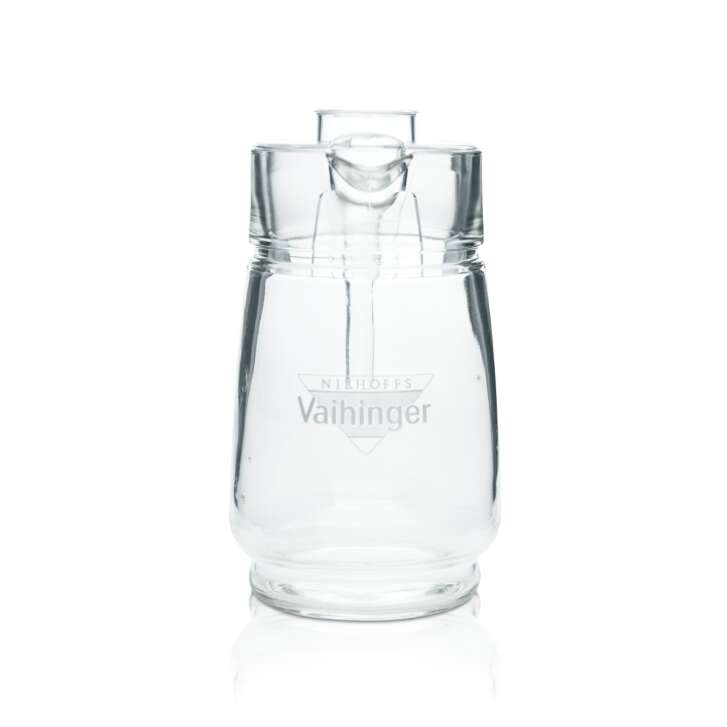 Vaihinger Saft Karaffe 1l Glas Deckel Krug Ausgießer Kanne Bowl Getränke Gläser
