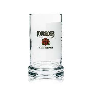 6x Four Roses Whiskey Glas Tumbler