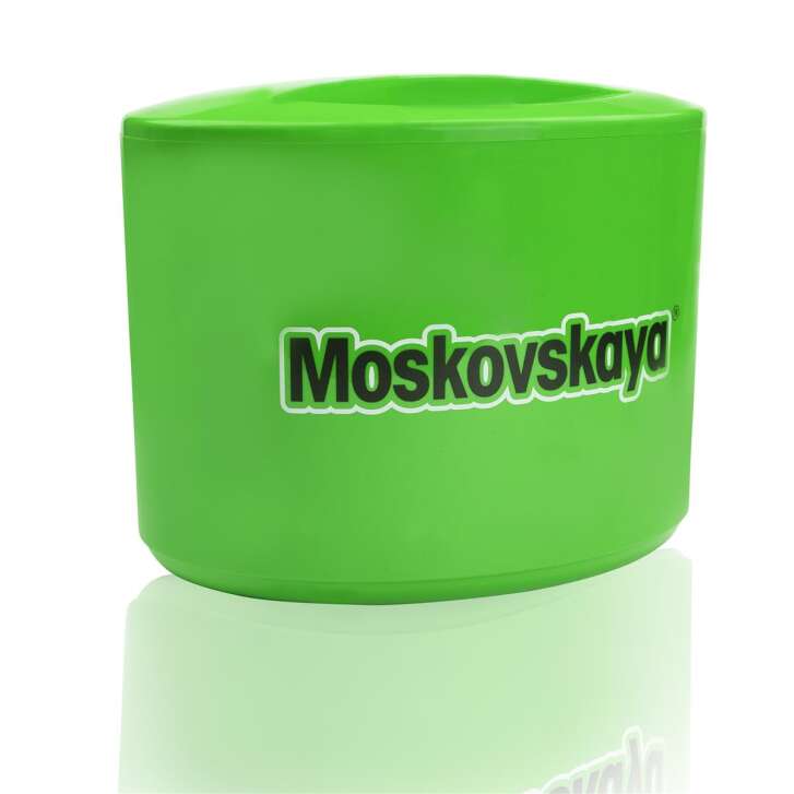 1x Moskovskaya Vodka Kühler Eisbox grün 10l
