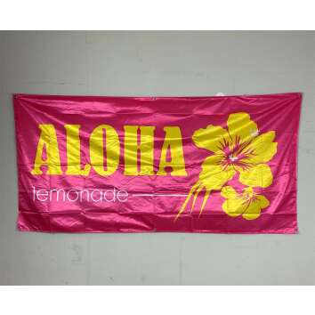 1x Aloha Limonade Fahne gelb pink 190x90