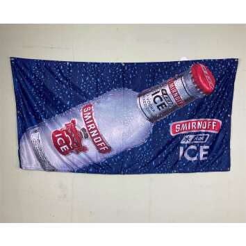 1x Smirnoff Vodka Fahne Ice blau 180x100