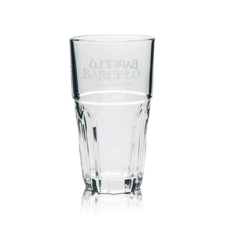 6x Barcelo Rum Glas Longdrink 34cl