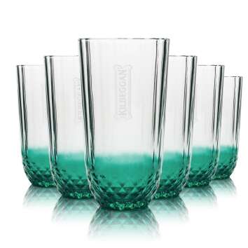 6x Kilbeggan Glas 0,35l Whiskey Longdrink Kontur Kristall...