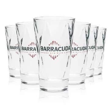 6x Barracuda Rum Glas Longdrink Concerto 28cl