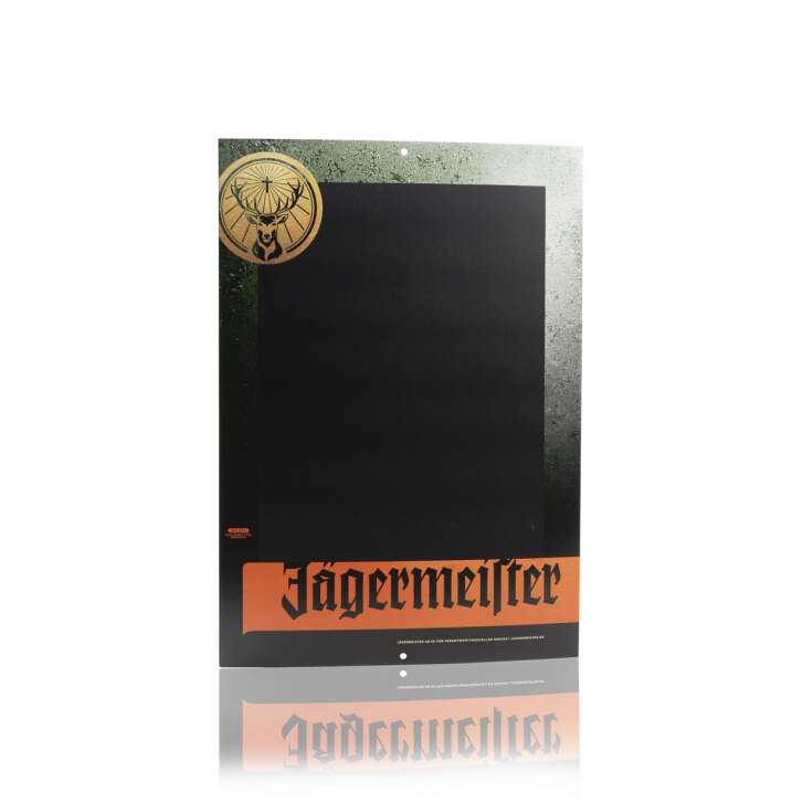 Jägermeister Kreide Tafel Pappe 30x42cm Menü Speisen Getränke Karte Werbetafel
