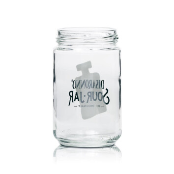 6x Disaronno Sour Glas Jar Einmachglas klein