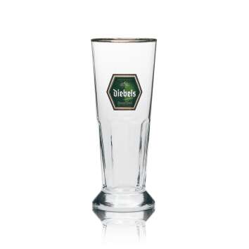 6x Diebels Bier Glas 0,3l Cup