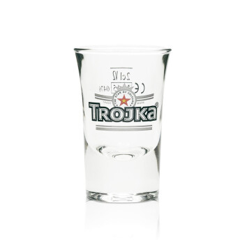 6x Trojka Vodka Glas Shot On pack 2cl