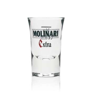 6x Molinari Sambuca Glas Shotglas 2cl EXTRA