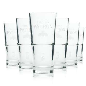 6x Patron Glas 0,3l Longdrink Cocktail Gläser...