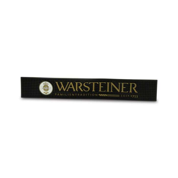 1x Warsteiner Bier Barmatte schwarz 58x9 cm