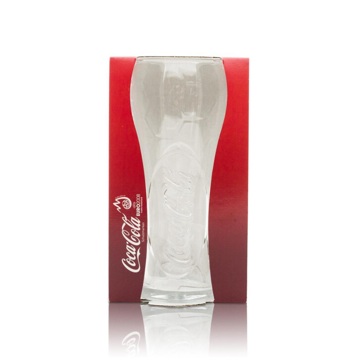 1x Coca Cola Softdrinks Glas UEFA EM 2008 Relief