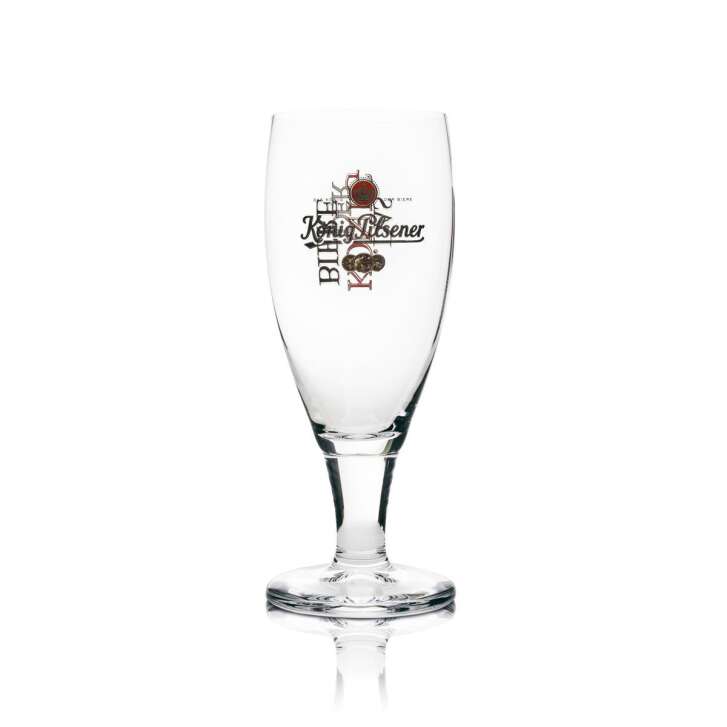 1x König Pilsner Bier Glas 0,2l Pokal einzelverpackt