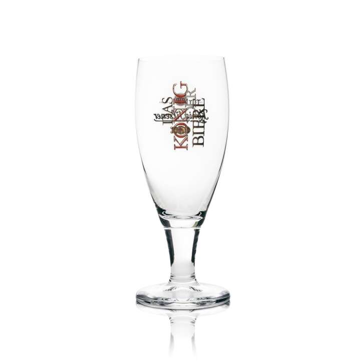 1x König Pilsner Bier Glas 0,2l Pokal einzelverpackt