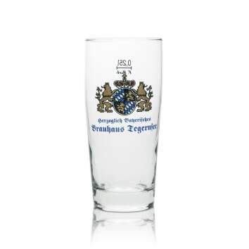6x Tegernsee Bier Glas 0,25l Becher Sahm