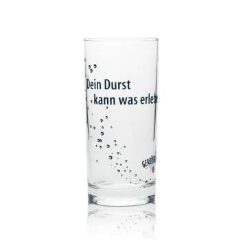 6x Gerolsteiner Wasser Glas 0,2l Becher Der Durst kann...