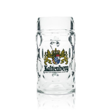 6x Kaltenberg Bier Glas 0,5l Isar Seidel Krug