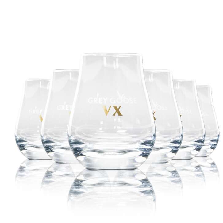 6x Grey Goose Vodka Glas Sommelier Shot Glas