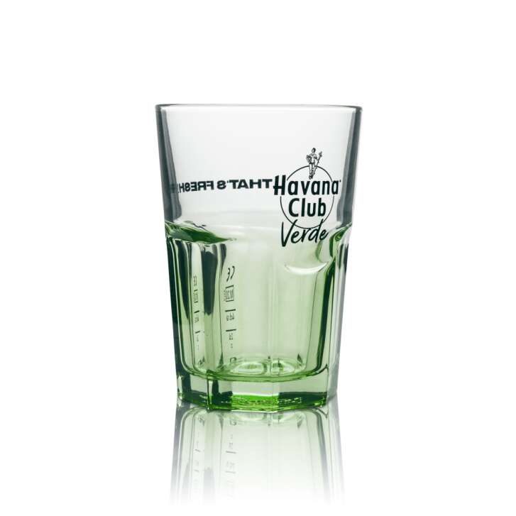 6x Havana Club Glas Verde 0,34l Longdrink Cocktail Gläser Geeicht Gastro Libre