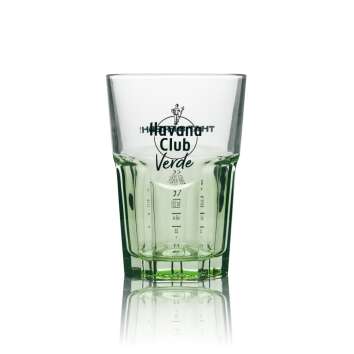 6x Havana Club Rum Glas Verde Longdrink grün 34cl