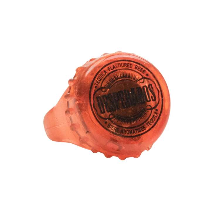 1x Desperados Bier Ring Gummi LED Rot